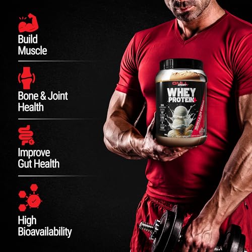 Image of GMU SPORT Whey Protein Powder+ Concentrate 2lb | 25g Protein for Muscle Growth & Recovery | Delicious Flavor, Easy to Mix | Non-GMO, Gluten-Free |28 Servings Vanilla Protein Supplement