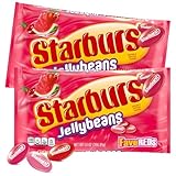Fave Red Jelly Beans Candy 2 Pack - Cherry, Watermelon & Strawberry Flavored Chewy Candies - Bulk Jellybeans For Candy Buffet & Party Treats - 28 oz Total (2 x 14 oz Bags)