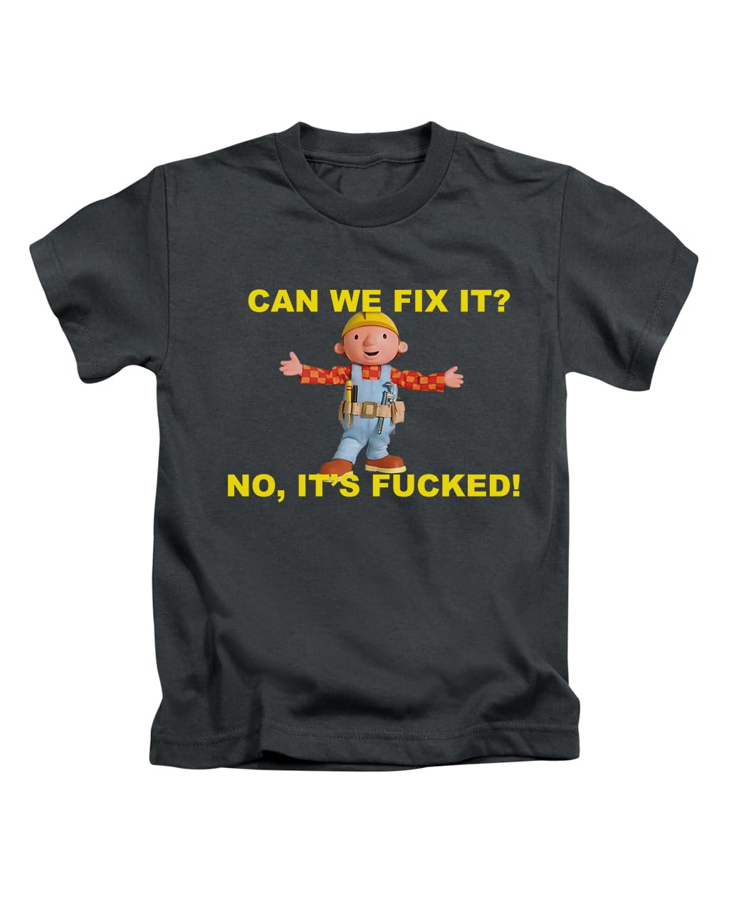 New Spirit Original Can we fix it Tee T-Shirt Funny Unisex T Shirt Top Black