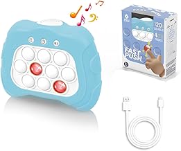 【Aucune pile requise】 m Mu Rechargeable Pop It Electronique Fidget Toys Anti Stress, 4 Modes, 120 Niveaux, en Silicone.Cadeau Idéal pour Les Enfants Et Les Adultes. Pop It Lumineux, Anti Stress Enfant