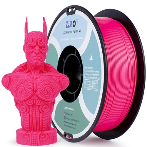 Image of ZIRO High Speed Filament 1.75mm, Up to 600mm /s, HS-PLA 1KG Spool, Magenta | Fit for Most FDM 3D Printer, 1.75mm 1KG Spool, Dimensional Accuracy + /-0.03mm, Colorful PLA FilamenT