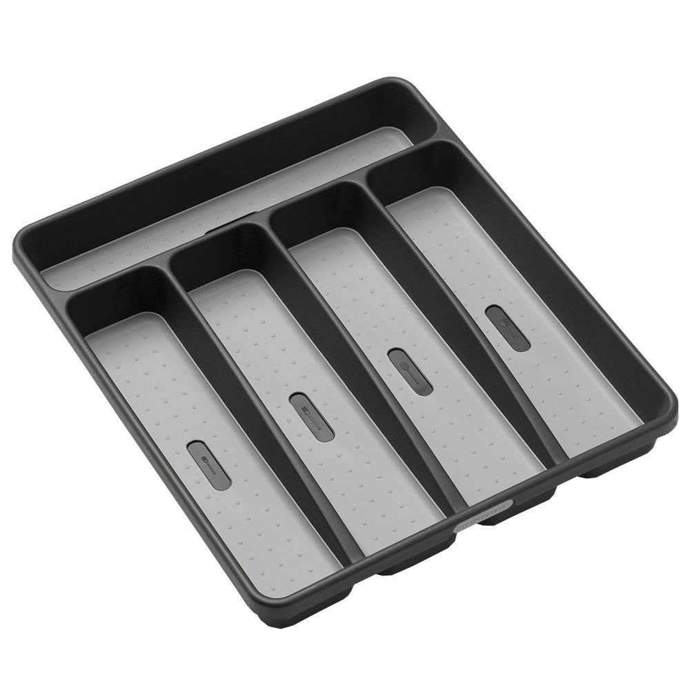 madesmartHOUSEWARES - Silverware Tray, Granite, 5-Comparment