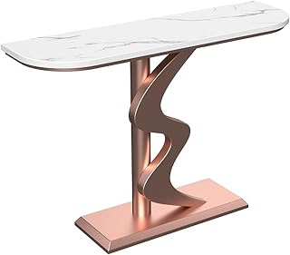Mesa consola de color rosa, mesa de sofá contemporánea de 59 pulgadas, mesa de entrada para sala de estar, pasillo, dormitorio, elegante detrás del sofá, muebles de vestíbulo