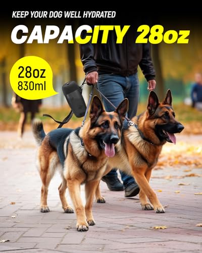 Ficuswin 800ML-BLACK Dog Water Bottle Portable thumb #2