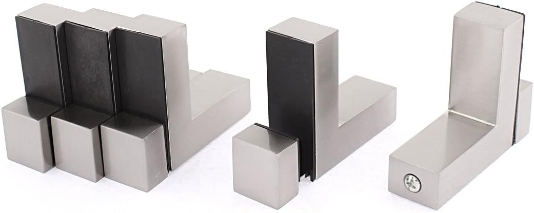 L Shaped Adjustable Glass Shelf Clip Clamp 27mm Max Thickness 5pcs (24696c196d79ad60a87eefc97b01402c)