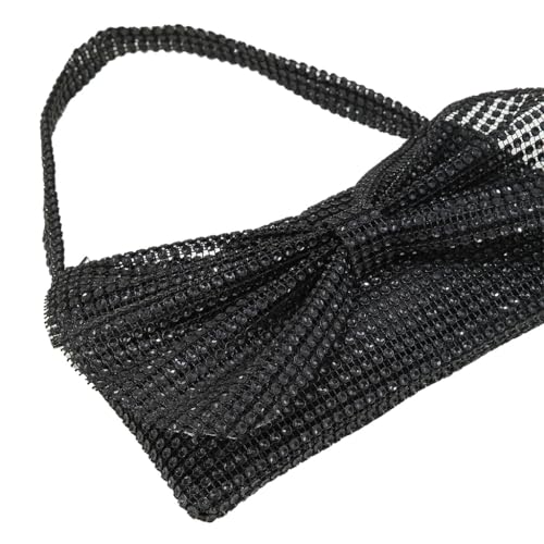 Image of DJBM Women Bow Evening Clutch Sparkling Deluxe Rhinestones Purse for Daily Feast