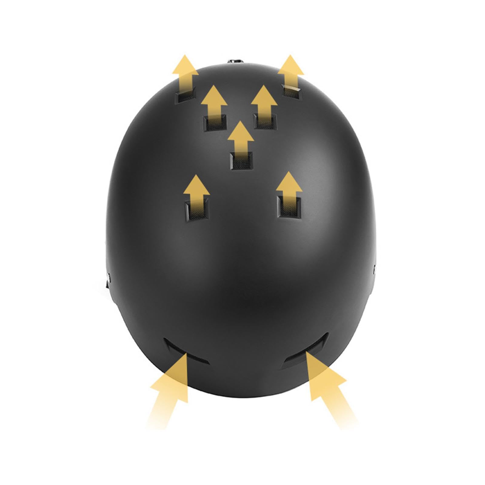Kask narciarski męski damski kask snowboardowy do jazdy na deskorolce wspinaczka skałkowa jazda na rowerze czarny M