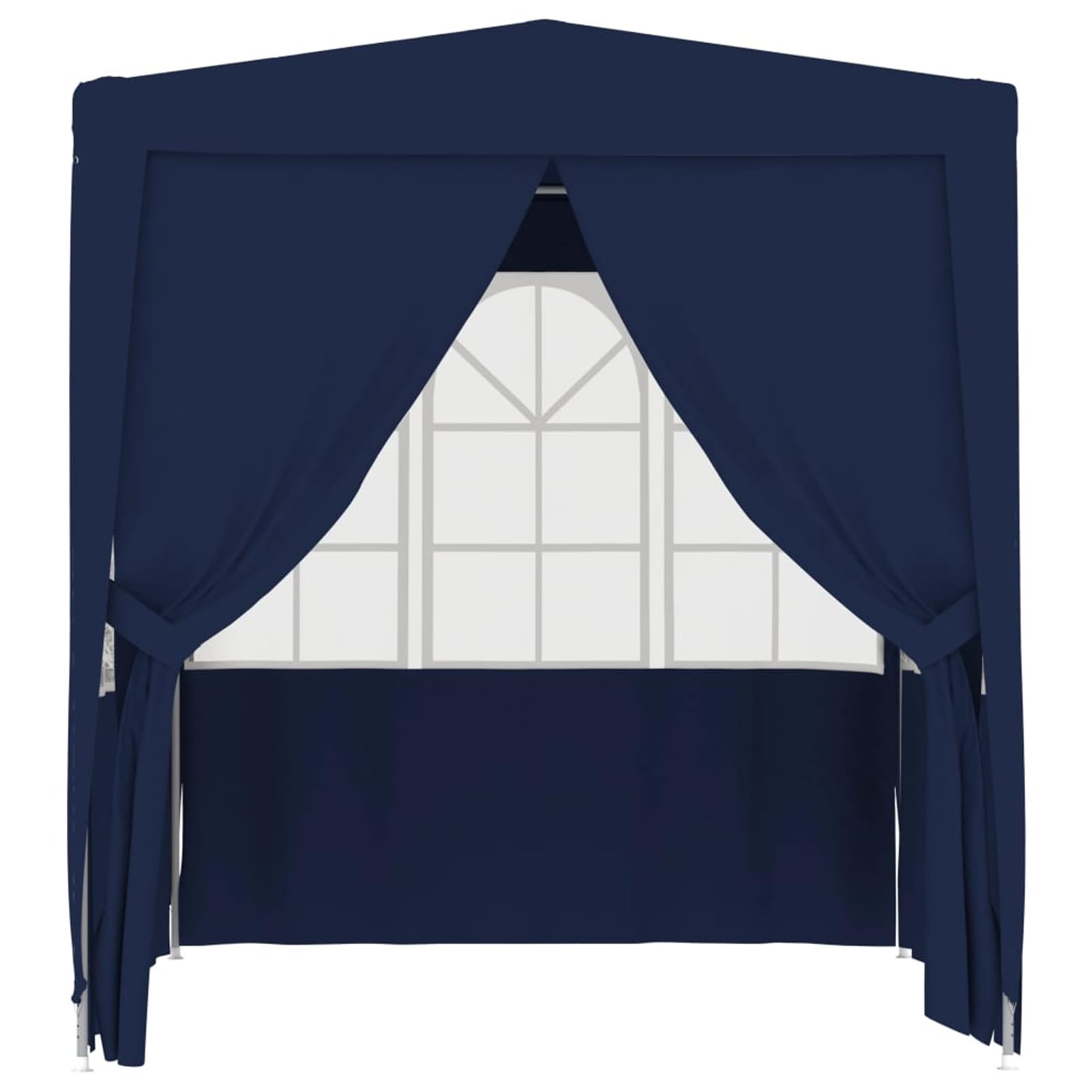 ARKEM Gazebo Professionale con Pareti 2,5x2,5 m Blu 90 g/m²,Gazebo Pergola Con Telo Impermeabile Richiudibile E Struttura Rettangolare In Acciaio Inossidabile Ad Alta Densità, Per Arredo Giardino, Ter