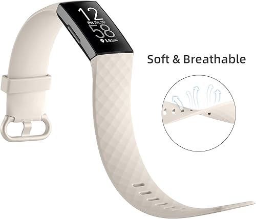 Miniatura 2 de Wepro correas impermeables compatibles con Fitbit Charge 4  Charge 3 SE para mujeres, hombres, paquete de 3 grande y chico.