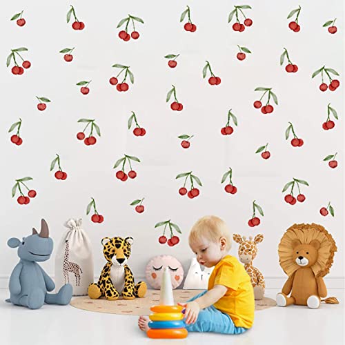 Bamsod Vinilo Decorativo Removible de Frutas en Cereza miniatura 3