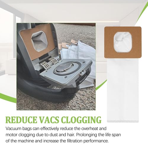Image of 10 Pack Type I HEPA Vacuum Bags Replacement for Hoover AH10005 Series | Compatible with UH30010COM UH30010CA SH10000 premium HEPA filtration maintains optimal vacuum suction and clean indoor air.
