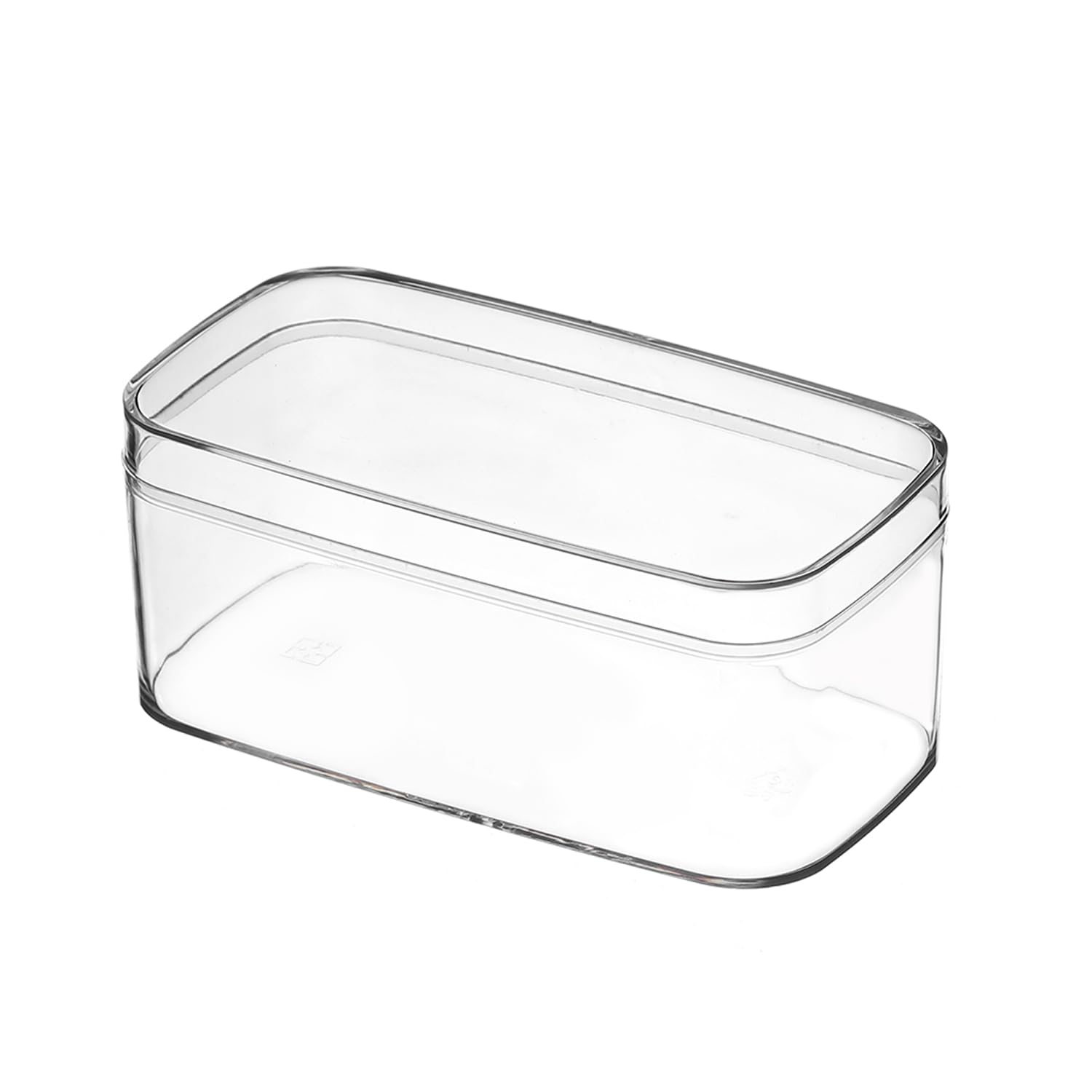 Plastic Rectangle Dessert Cups Boxes with Lids and Sporks,packaging for baked,Cookie Tiramisu Containers for Fruit,Pudding,Mousse,Parfait Cups With Lids(20, Rect 4.6 * 2.4 * 2 IN-Boxes)