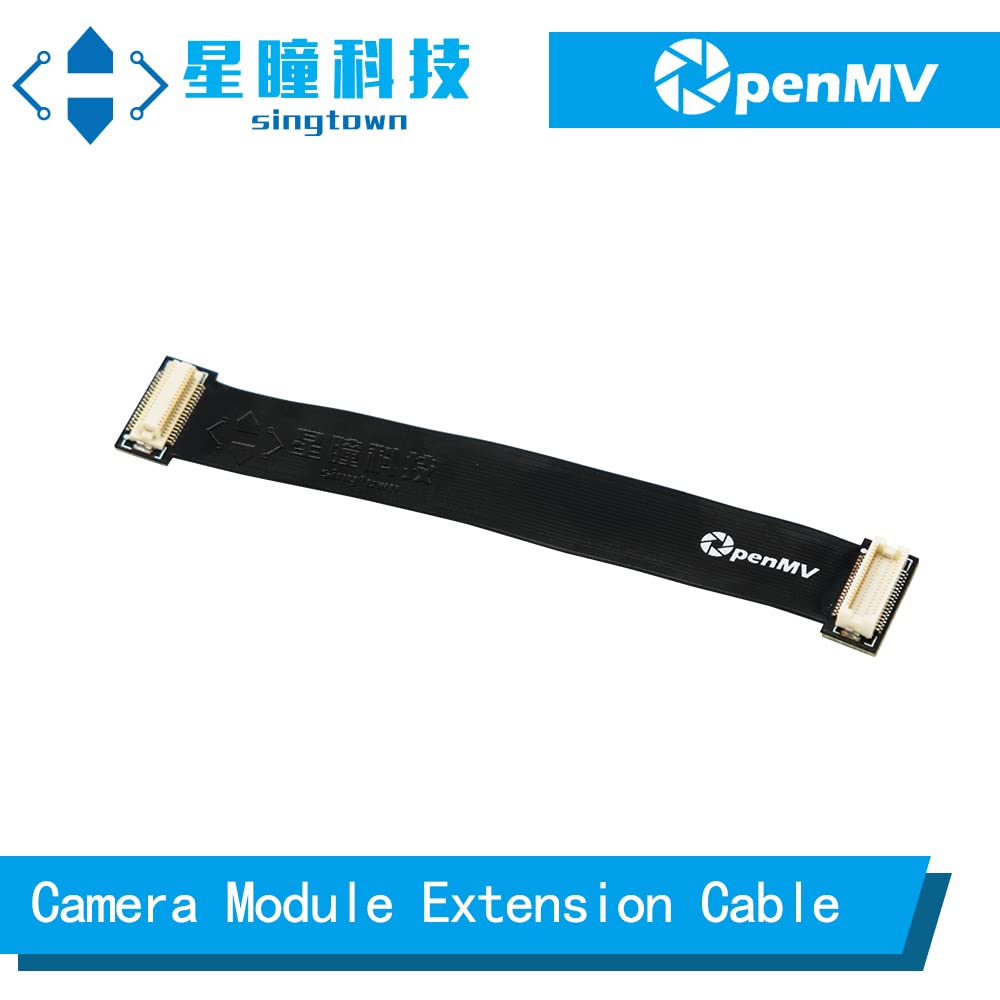 OpenMV SingTown Camera Module Extension Cable 8cm, Apply to Cam H7, Black, 82mm x 14mm x 3mm - Image 2