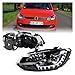 Headlights Compatible For VW POLO GTII 2010-2018 DRL Day Running Light Head Lamp LED Bi Xenon Bulb Fog Lights Tuning POLO TSI Car Accessory(No low bulbs)