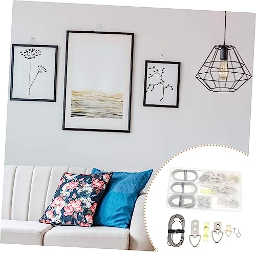Image of Balacoo DIY Picture Wire Hanging Kit 102pcs Hardware Accessories Set Picture Hangers for Wall Decor