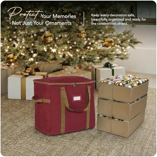 image for Covermates Keepsakes Adjustable Ornament Storage Bag – Heavy-Duty Po