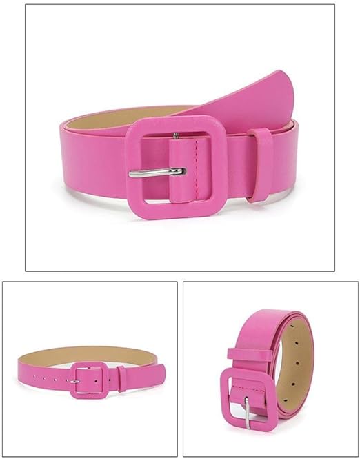 Amazon | [DECI] 新しいキャンディーカラー Pu レザーベルト女性