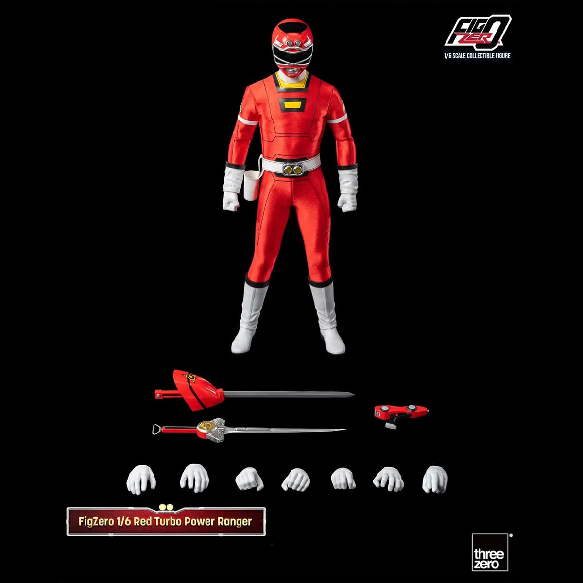 HiPlay Threezero 1/6 Red Turbo Power Ranger 3Z08130W0 Action Figure