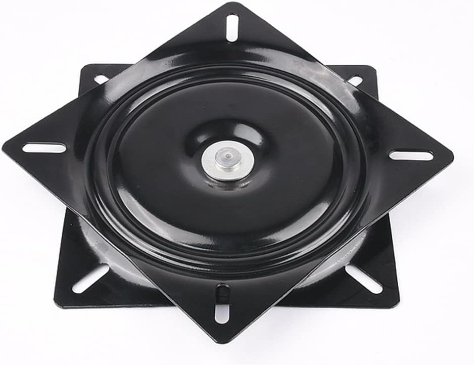 6 Inch Swivel Plate - Heavy Duty Turntable Bearing With 360 Rotating Base for Bar Stool, Chair, TV Table, Boat Seat - Square Steel Ball Bearing