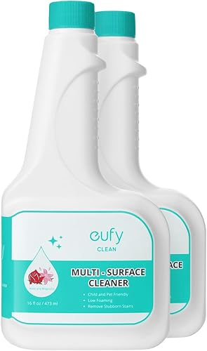eufy RoboVac Solución de limpieza de suelos duros (2 botellas), relación de dilución 1:200, 16.0 fl oz, limpiador de suelos, ecológico, a base de