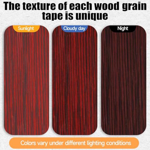 Divina Vitae 584032_1_MYZS6BXU Wood Grain Tape 2.4 Inch X 15Ft Wood Grain Repair Tape Self Adhesive Wood Tape thumb #4