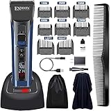 ENHOOTA Cordless Hair Clipper Kit for Men, Beard Trimmers Rechargeable Electric Haircut Grooming Set...