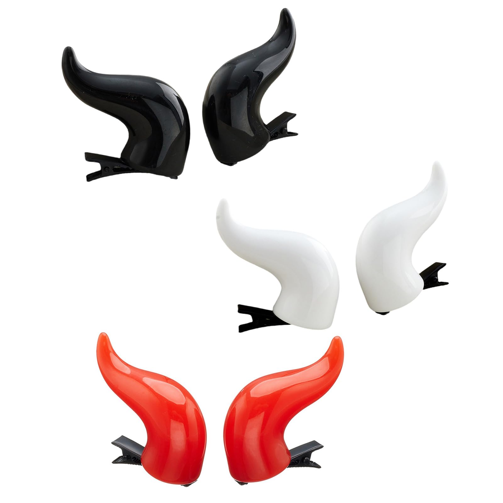 Pinces à Cheveux Cornes Gothiques – Cosplay Démon, Halloween, Vampire – Accessoire Cheveux Femme, Festival