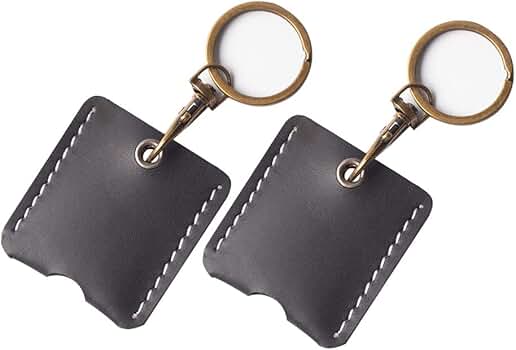 JuneTree Genuine Leather Keychain pouch, Universal Key Fob