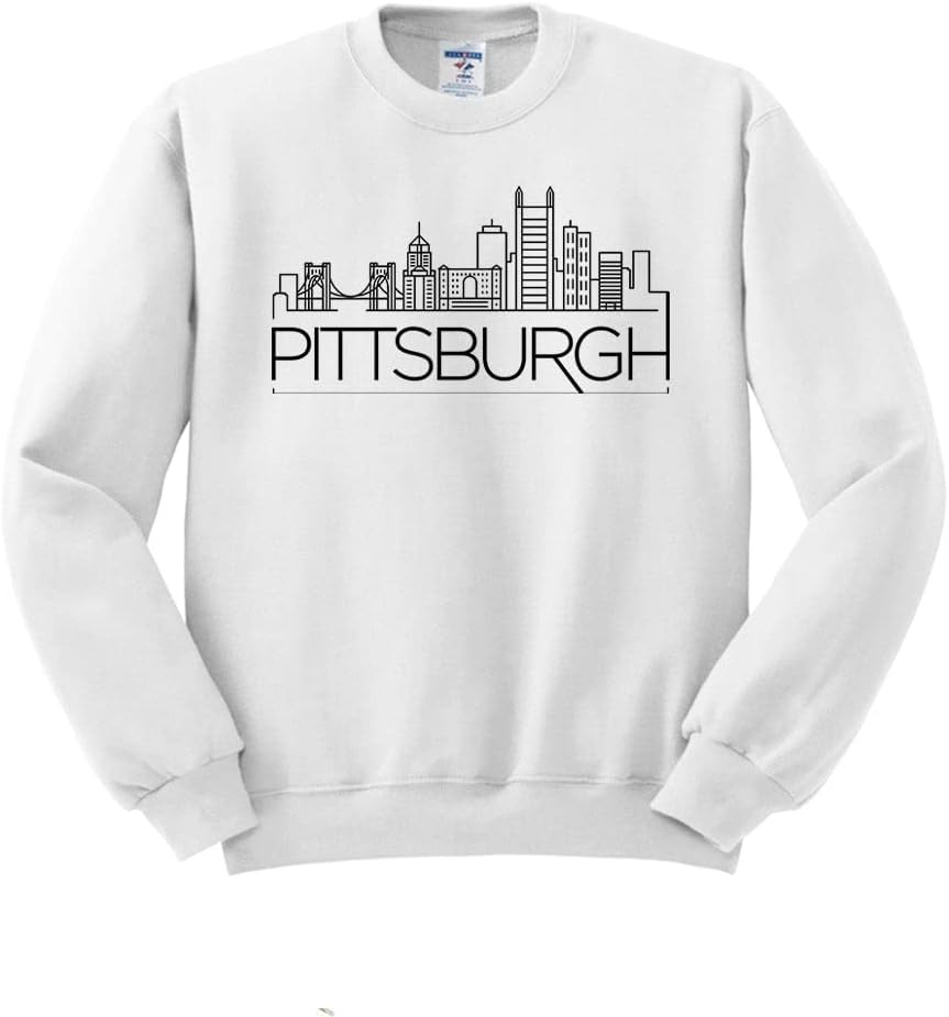 TeesAndTankYou Skyline Pittsburgh Pennsylvania Sweatshirt Unisex