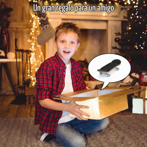 Miniatura 7 de Liuliny Fingerboard Madera, Diy Skate De Dedos, 5 Capas Arce Finger Skate Profesional, Para Aficionados Al Skateboarding, Regalos De Cumpleaños Infantiles, Mini Juegos Y Juguetes Para Niños