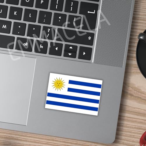 Image of (3PCS) Uruquay Flag stickers, Countries Flag Stickers - Waterproof Vinyl Decals For Laptops, Tumblers, Water Bottles, Books, Scrapbooks, Size 3 x 2 Inch