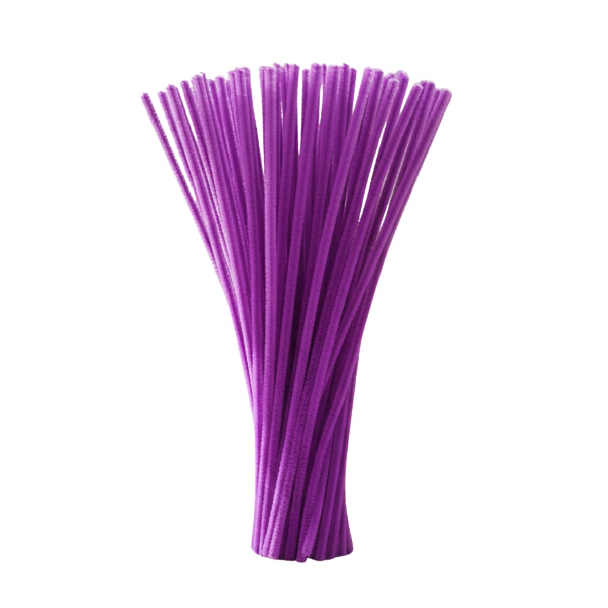 Art And Craft 50 Pcs Pipe Cleaner | Chenille Stems for Hobby Crafts, Scrapbooking, DIY Accessory Decorations Creative School Projects, Craft Supplies, Purple-image-12