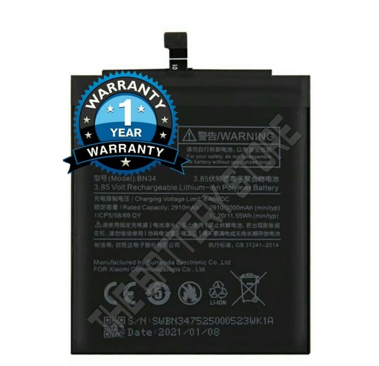 Image of Original BN34 Battery for Redmi 5A / 5A / MCG3B / MCI3B / Battery with 1 Year Warranty ***(G000345)