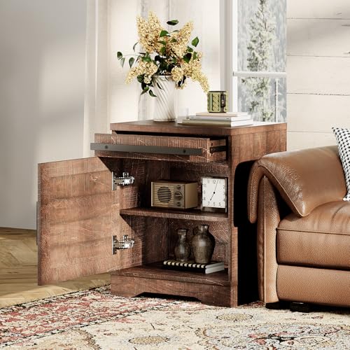 Image of WAMPAT 24.3-inch Tall Farmhouse End Table