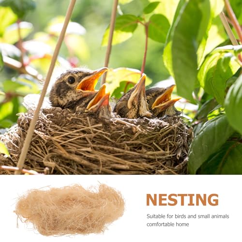Image of Bird Nesting Raffia Grass, Natural Raffia Grass Material, Raffia for Basket Filler, Decoration, Soil Cover, Crafts Protection or Small Bird Animals Cages Building Supplies