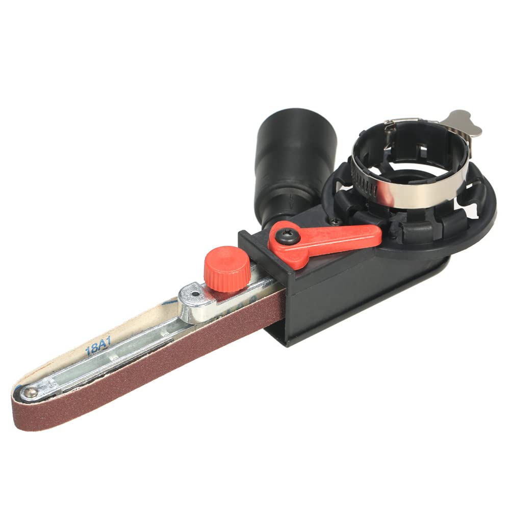 Mini adaptador de cinta de lijado multifunción para lijadora de banda de 115 mm y 125 mm de ángulo eléctrico de 5 pulgadas