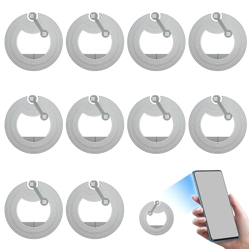 nfcタグ【10枚入り】nfcシール nfcタグシール NFC タグステッカー 213電子タグ、直径25mm、携帯電話センシング対応、URL入力対応