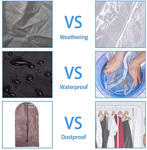 71" L Clear Garment Rack Cover, Clothing Rack Covers, Adult Kids Clothes Protector With 2 Durable Zipper ,Waterproof Wardrobe Cover, Dustproof Hanging Clothes Rack Cover, Foldable(L:71X20X52 Inch) #TOP5