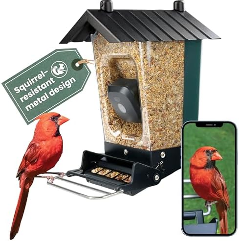 Perky-Pet Smart Bird Feeder with Camera - Squirrel-Resistant, 3.5...
