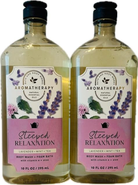 Body Care - BBWs Aromatherapy Steeped Relaxation (Lavender, Mint & Tea) Body Wash 2-piece set (Packaging may vary)