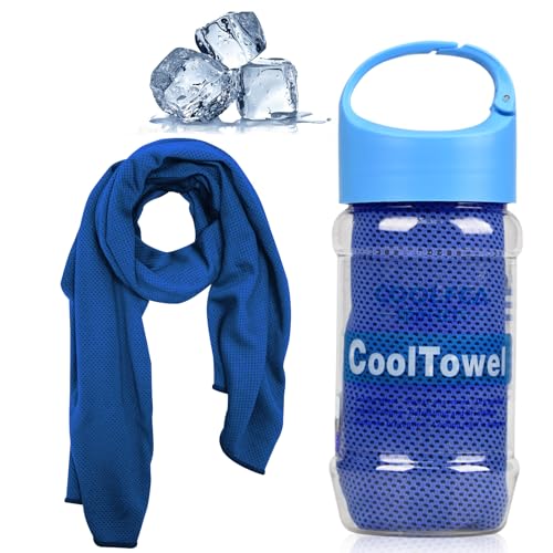 VAKKI Cooling Towel, Ice Cold Sports Sweat Towels for Instant Relief Perfect Coolings Scarf Neck,Forehead, Wristband, Bandana, Stay Cool from Over Heating During All Kinds of Sport and Exercise
