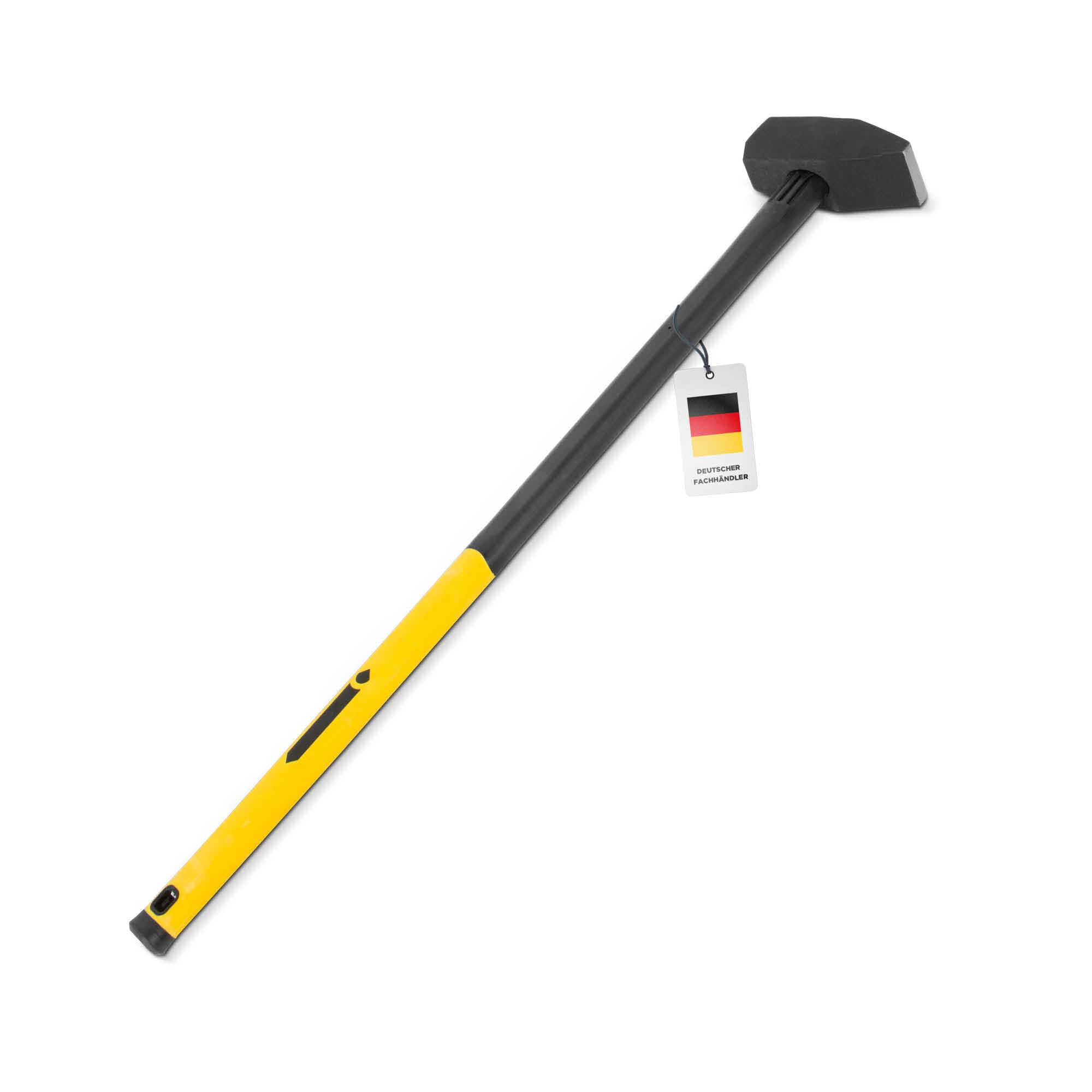 blizz-z Vorschlaghammer profi mit Fiberglasstiel in Profiqualität 4,8 kg | Hammer, Rammhammer, Abbruchhammer, Renovierungsarbeiten, gerippte Griffzone | Made in EU