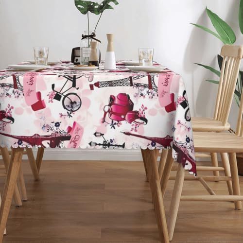 Nappe en dentelle carrée Paris avec couture classique pour table basse - 4