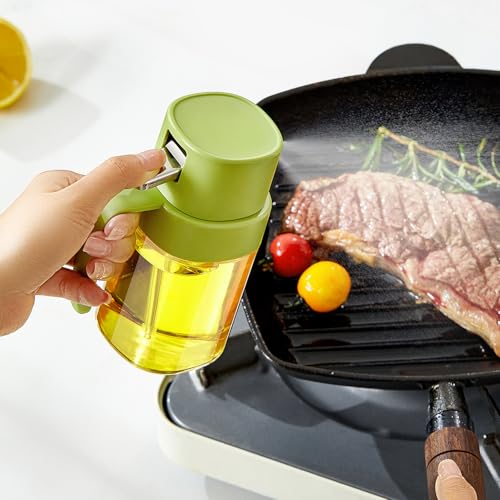 Pulverizador de aceite para cocinar, botella de spray de aceite premium de 200 ML / 6.8 OZ para cocina, pulverizador de aceite de oliva de grado alimenticio, pulverizador de aceite portátil para