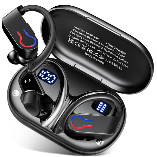 Image of Wireless Earbuds 120hrs Bluetooth 6.1 Headphone Sport, 2026 Bluetooth Earbuds with Fast Charging Case Dual LED Display Earphones ENC Noise Cancelling Mic with Easy Button Controls, IPX7 Waterproof