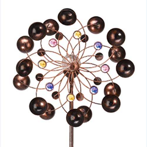 Venti Wind Spinner Crackle Ball Globe Light - colour changing (Solar Powered)