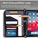 ROOCASE iPad Pro 11 Case 2018, Premium Executive Portfolio Leather Case, Detachable Sleeve, Document Organizer for Apple iPad Pro 11-inch 2018 3rd Generation, Black [Support Apple Pencil Charging]