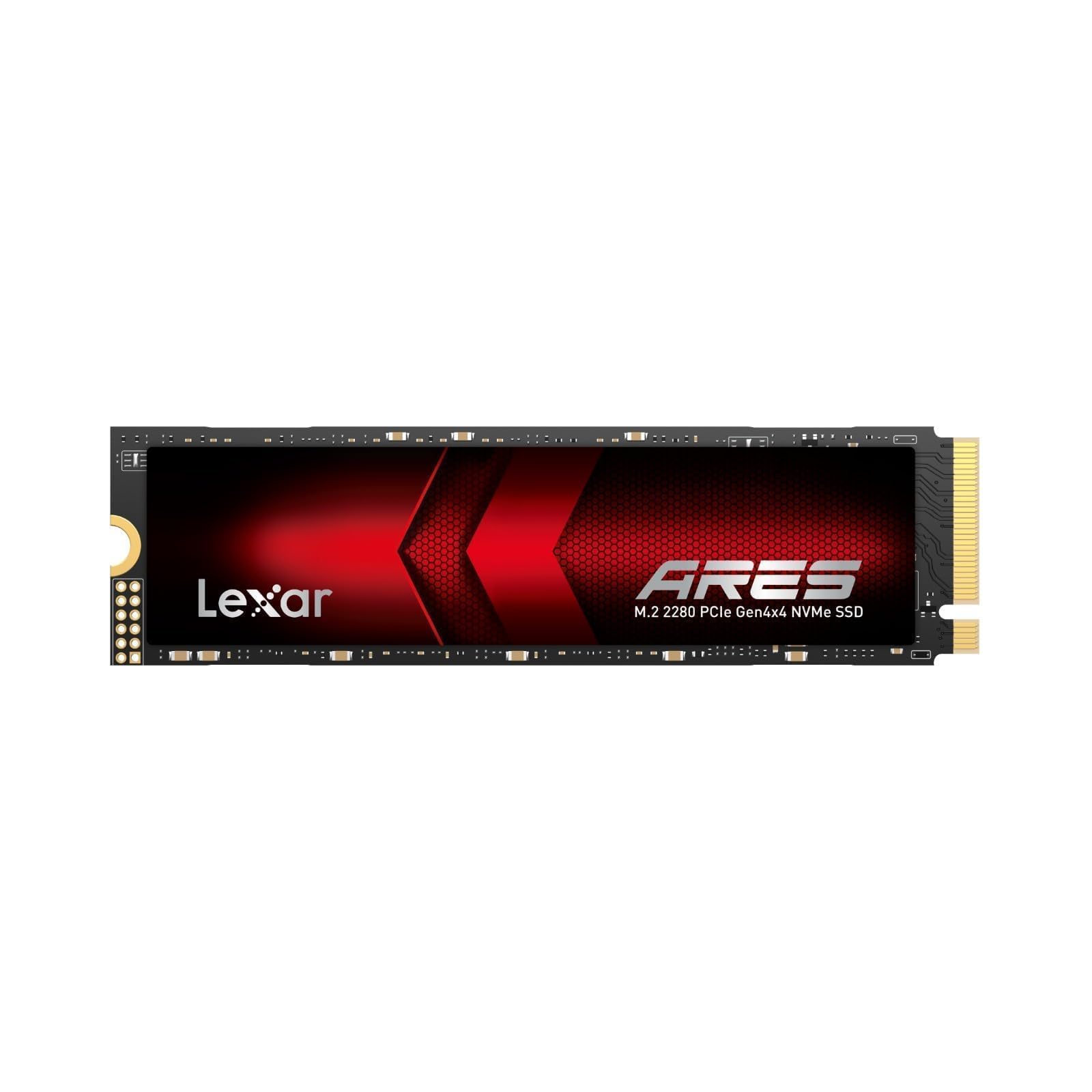 Lexar ARES SSD 512GB M.2 2280 PCIe Gen4x4 NVMe Interno – Fino a 7.200 MB/s in Lettura, SSD per PS5, PC, Laptop, Videogiocatori, Creativi, Professionisti