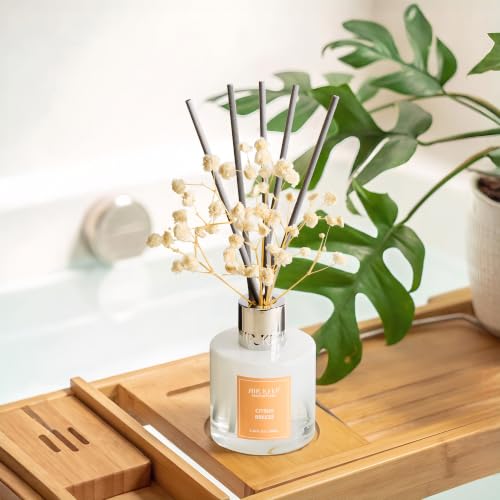 Image of Airkeep Reed Diffuser Set,3.38 fl oz (100 ml) - Citrus Breeze Oil Diffusers with 8 Reed Sticks, Home Fragrance Reed Diffuser for Bathroom Shelf Decor