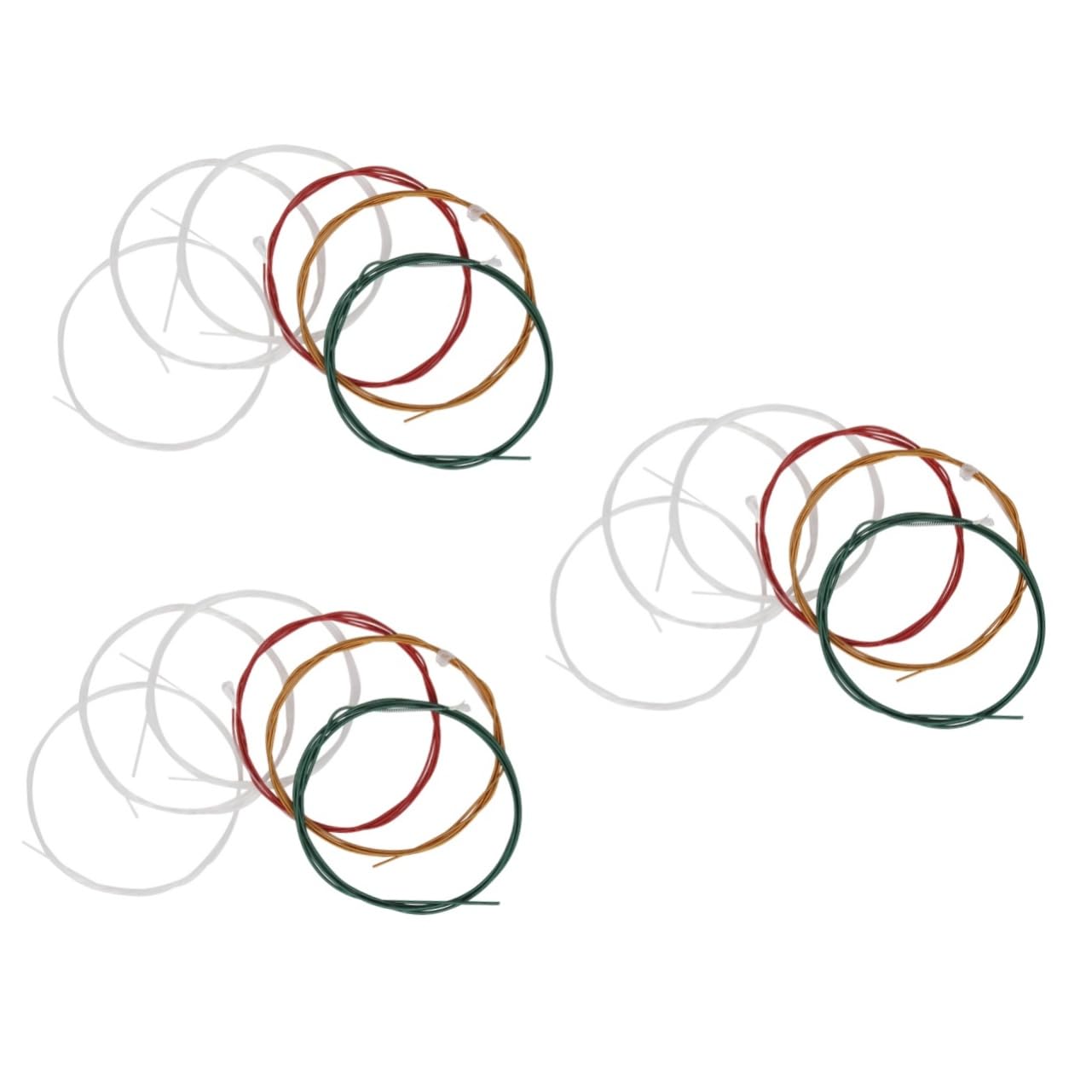 SUPVOX 18 Pcs Set Nylon Core Guitar Strings Set 6 Different Sizes 1.09mm-0.71mm Ideal for Classic Guitars